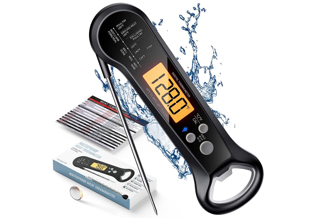 44 Camping Stocking Stuffer Ideas for Outdoor lovers meat thermometer