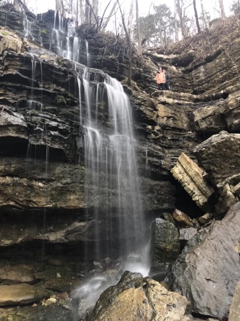 A different angle of Bethel Spring Falls