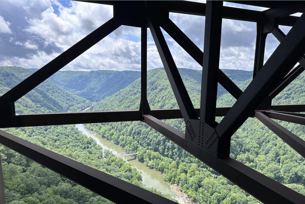 Bridge Walk New River Gorge: Tour the Iconic Bridge in WV view from bridge new river gorge