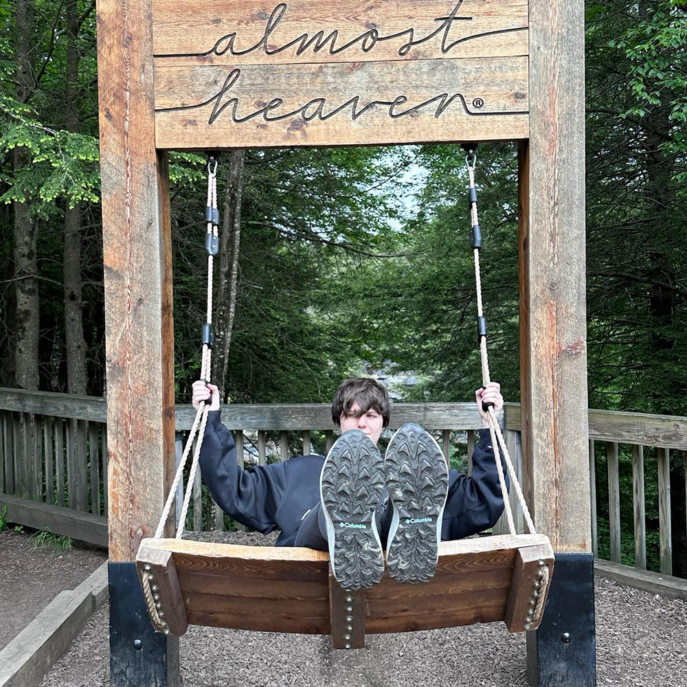 Almost Heaven swing in Blackwater Falls State Park